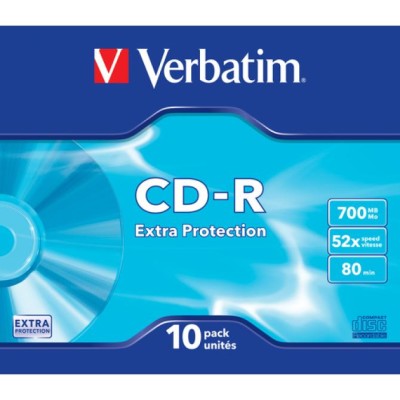 CD-R Verbatim Datalife 52X/ Estuche delgado-10uds