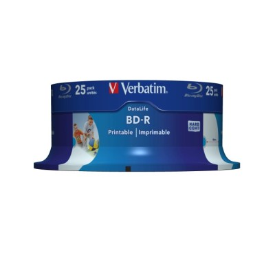 Blue-Ray BD-R Verbatim 43811 Imprimible 6X/ Tarrina-25uds