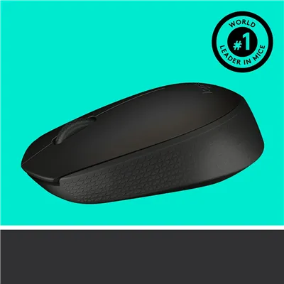 Logitech M171 Dark Black Ratón Inalámbrico, 2 botones, 1000 dpi