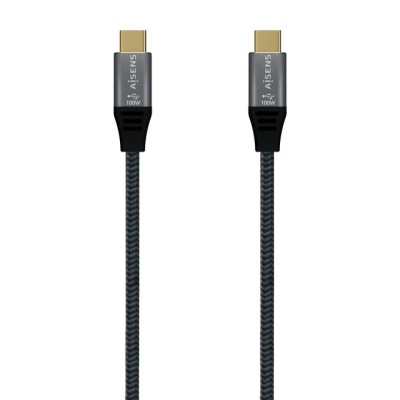 Cable USB 2.0 Tipo-C Aisens A107-0628 5A 100W/ USB Tipo-C Macho