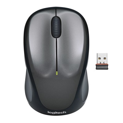 Logitech M235 Gris/Grey - Ratón inalámbrico Unifying 1000 DPI