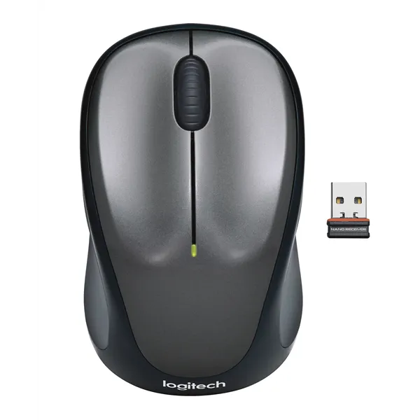 Logitech M235 Gris/Grey - Ratón inalámbrico Unifying 1000 DPI, Óptico