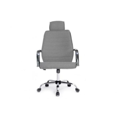 Silla De Oficina Equip Respaldo Medio Color Gris Recubrimiento