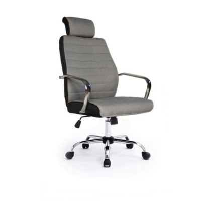 Silla De Oficina Equip Respaldo Medio Color Gris Recubrimiento