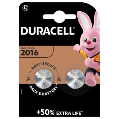 Pack de 2 Pilas de Botón Duracell DL2016B2/ 3V