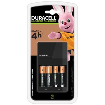 Cargador + Pila Duracell 4hrs.+ 2 Pilas Aa 1300mah + 2 Pilas