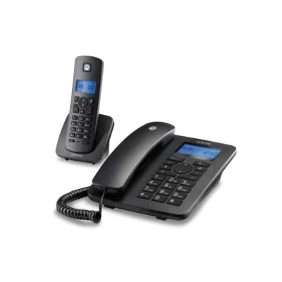 Motorola c4201 telefono combo fijo + dect negro