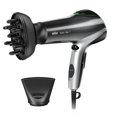 Secador Braun Satin Hair 7 HD730/ 2200W/ Iónico/ Negro