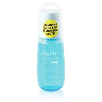 Ewent ew5671 spray de limpieza de 200ml + gamuza