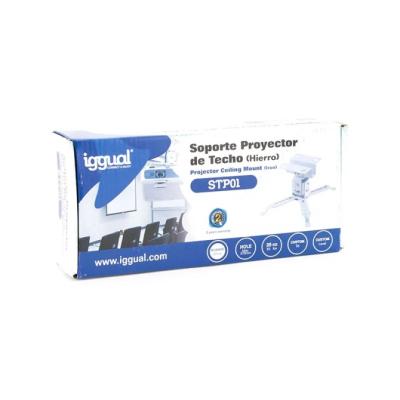 Iggual spt01 soporte proyector techo blanco