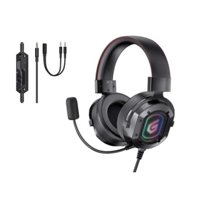 Headset Jack 3.5mm Gaming 7.1 Athan03b Rgb Compatible Pc, Ps5