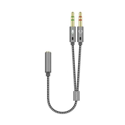 Adaptador Aisens A128-0417/ Jack 3.5 Hembra - 2x Jack 3.5