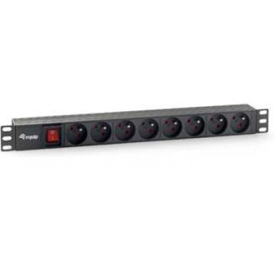 Regleta Alimentacion Rack 19" 1u 8 Tomas Con Interruptor