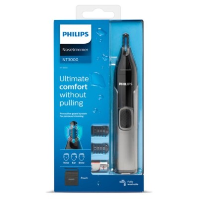 Perfilador Philips Nose Trimmer 3650 Serie 3000/ a Pilas/ 3