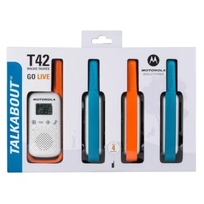 Motorola t42 walkie talkie 4km 16ch quad pack