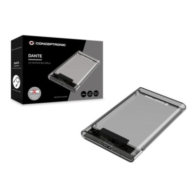 CAJA EXTERNA CONCEPTRONIC HD USB 3.0 SATA TRANSPARENTE SIN