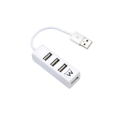 Ewent ew1122 mini-hub usb 4 puertos blanco