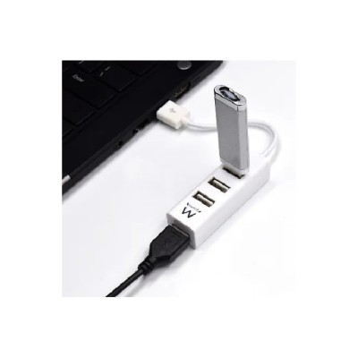 Ewent ew1122 mini-hub usb 4 puertos blanco