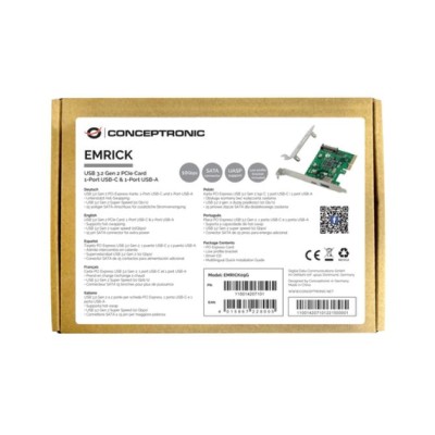 Controladora Pcie Conceptronic Emrick09g Pcie X4 2 Puertos Usb