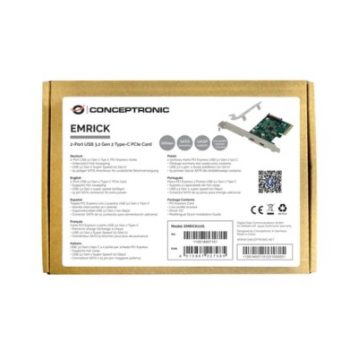 Controladora Pcie Conceptronic Emrick07g Pcie X4 2 Puertos Usb