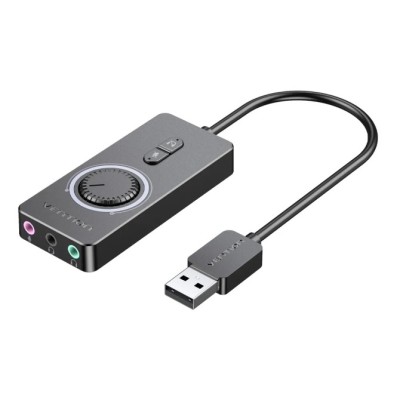 Tarjeta de Sonido Vention CDRBB/ USB Macho - 3x Jack 3.5 Hembra