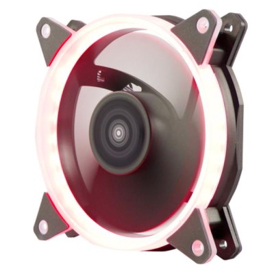 Ventilador Interno Unyka Candy 120mm Anillo Led Rojo 7 Aspas