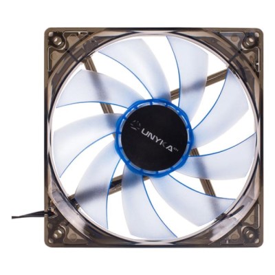 Ventilador Interno Unykach 120mm Translucido Con Led Blue 9