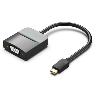 Adaptador USB Tipo-C Vention TDDBB/ USB Tipo-C Macho - VGA