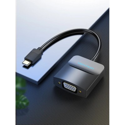 Adaptador USB Tipo-C Vention TDDBB/ USB Tipo-C Macho - VGA