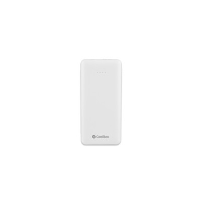 Coolbox powerbank 10k mah blanco cables integrados