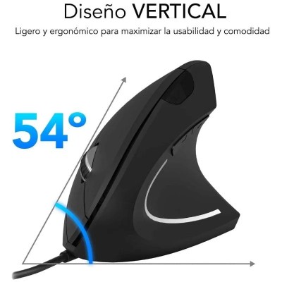 Ratón Ergonómico Subblim Glide Vertical Ergo Wired/ Hasta 1600