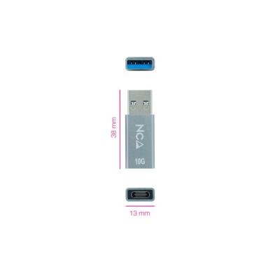 Adaptador USB 3.1 Nanocable 10.02.0013/ USB Macho - USB Tipo-C