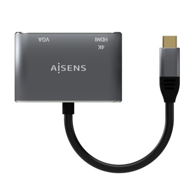 Conversor Aisens A109-0627/ HDMI Hembra - VGA Hembra - USB