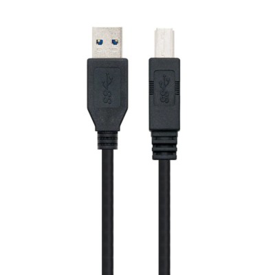 Cable USB 3.0 Impresora Nanocable 10.01.0802-BK/ USB Tipo-B