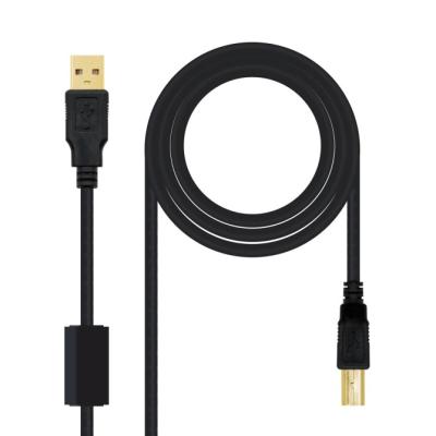 Cable USB 2.0 Impresora Nanocable 10.01.1202/ USB Tipo-B Macho