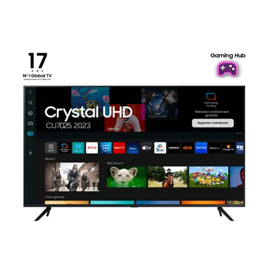 Televisor Samsung Crystal UHD TU43CU7025K 43'/ Ultra HD 4K/