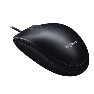 Logitech M90 Mouse USB con cable, negro