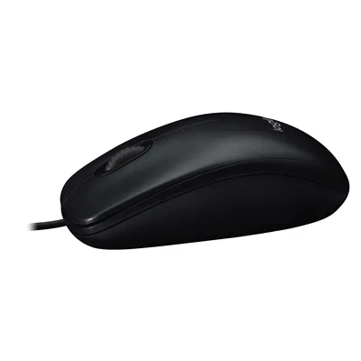 Logitech M90 Mouse USB con cable, negro