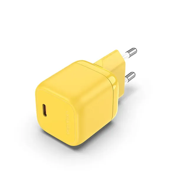 Cargador de Pared Vention FAKY0-EU/ 1xUSB Tipo-C/ 30W