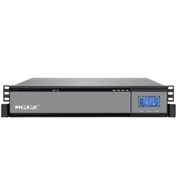 SAI Online Phasak Rack 19' 2000 VA Online LCD/ 2000VA-1800W/ 4 Salidas/ Formato Rack