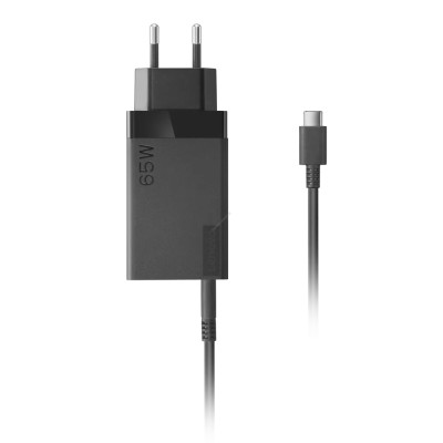 Lenovo Cargador portátil USB-C de 65W con cable USB-C de 1.8m