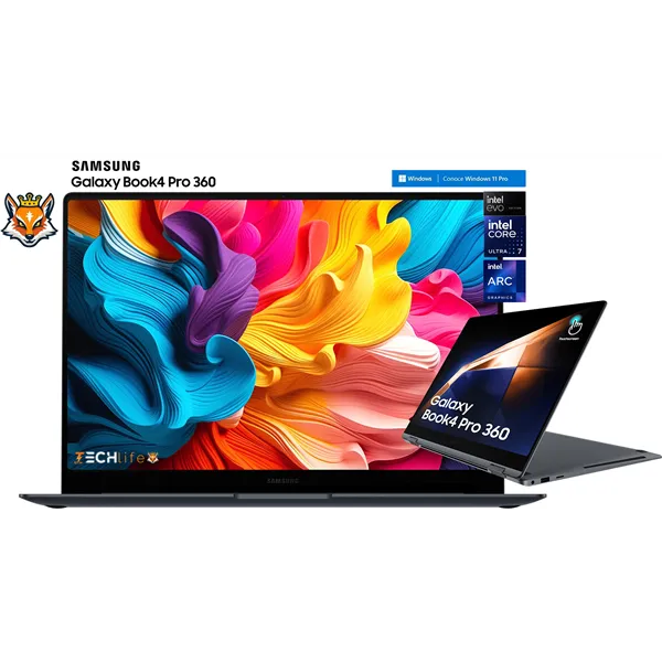 Samsung Galaxy Book4 Pro 360 Intel Core Ultra 7-155H 16GB 512GB SSD 16' Táctil W11Pro