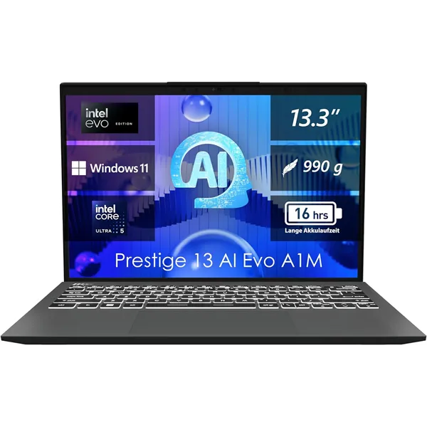 MSI Prestige 13 AI Evo A1MG-023ES Intel Evo Core Ultra 5-125H 16GB 1TB SSD 13.3" QHD+