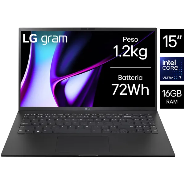 LG Gram 15Z90S Intel Core Ultra 7-155H 16GB 512GB SSD 15.6' W11