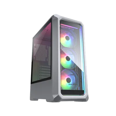 Cougar Archon 2 RGB Blanca Caja Gaming ATX, Panel frontal y