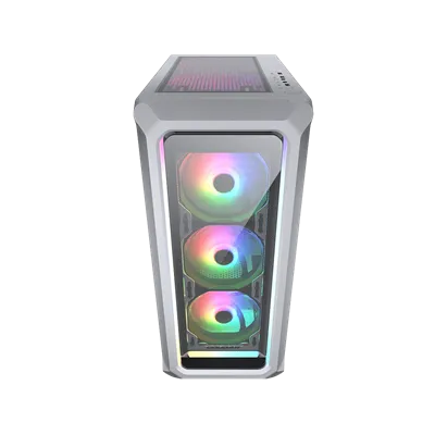 Cougar Archon 2 RGB Blanca Caja Gaming ATX, Panel frontal y