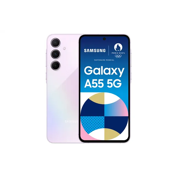 Smartphone Samsung Galaxy A55 8GB/ 128GB/ 6.6'/ 5G/ Lavanda