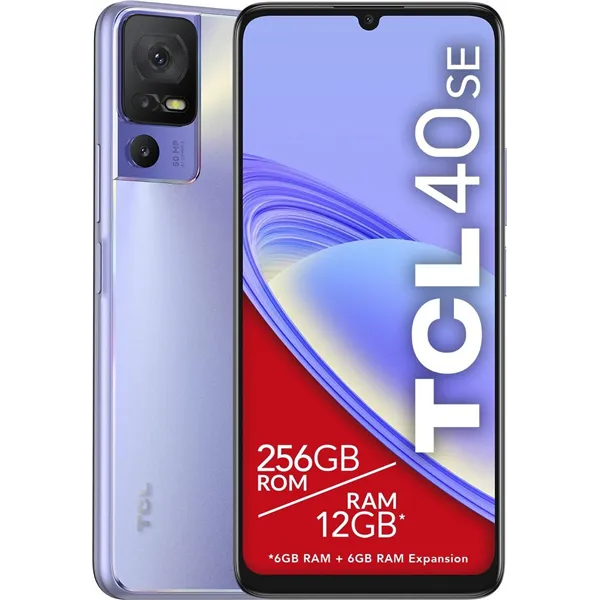 Smartphone TCL 40SE 6GB/ 256GB/ 6.75'/ Púrpura Crepuscular