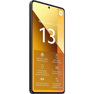 Smartphone Xiaomi Redmi Note 13 NFC 8GB/ 256GB/ 6.67'/ 5G/ Negro