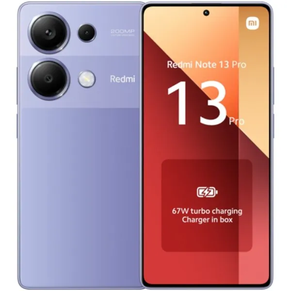 Xiaomi Redmi Note 13 Pro Púrpura 256GB 8GB 6.67" 200Mp Snapdragon7s G2